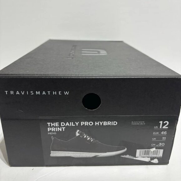 TravisMatthew Men’s The Daily Pro Hybrid Print Sneakers Black, Size 12 M - Picture 7 of 7